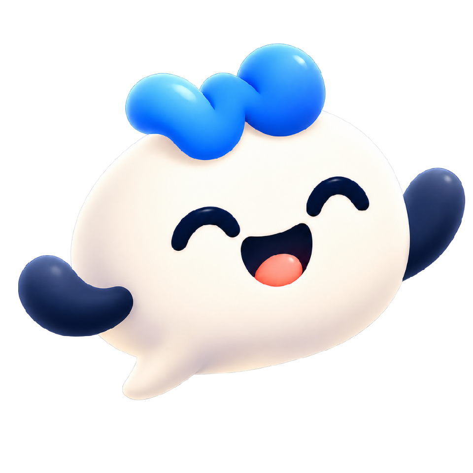 Bubble, the Word Mentality mascot